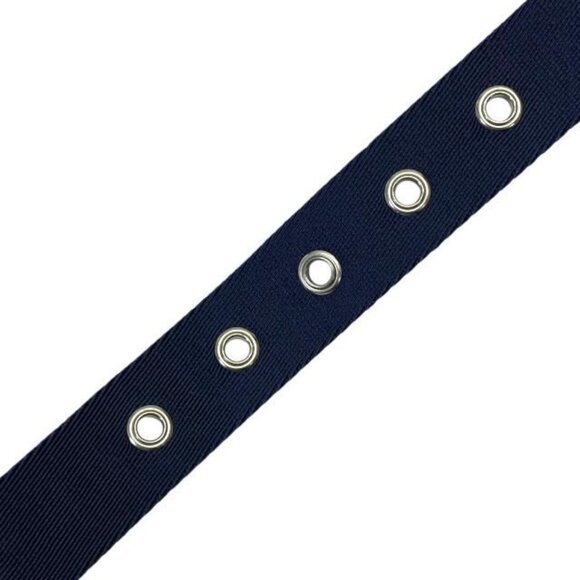 Dior Belt Logo Jacquard Small Item Canvas Leather Logo Navy Silver Hardware main image 10
